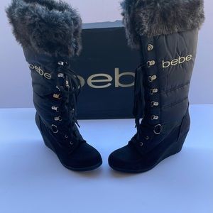 🛑SOLD!🛑Defective! Final Sale!! NIB Bebe RHEA Puffy Fur Boots PRICE FIRM!!